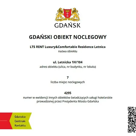 Lts Rent Luxury & Comfortable Letnica Gdansk
